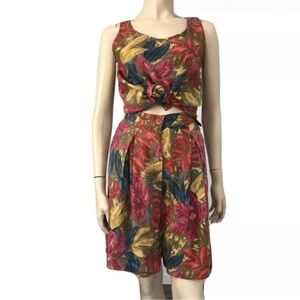 VTG CarolAnderson Collection set of Bermuda &shirt